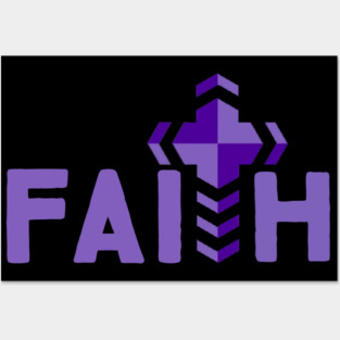 Faith Christian Jesus Cross Posters and Art