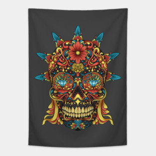 Sugar skull Tapestry