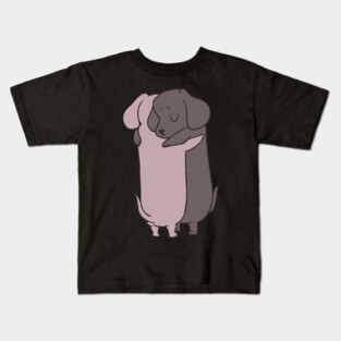 Dachshund Hugs Kids T-Shirt