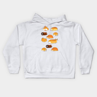 Bread Corgis Kids Hoodie