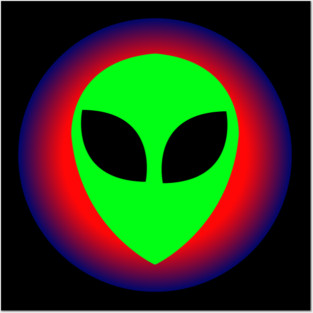 Alien Head Posters and Art