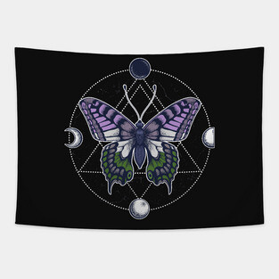 Genderqueer Butterfly Tapestry