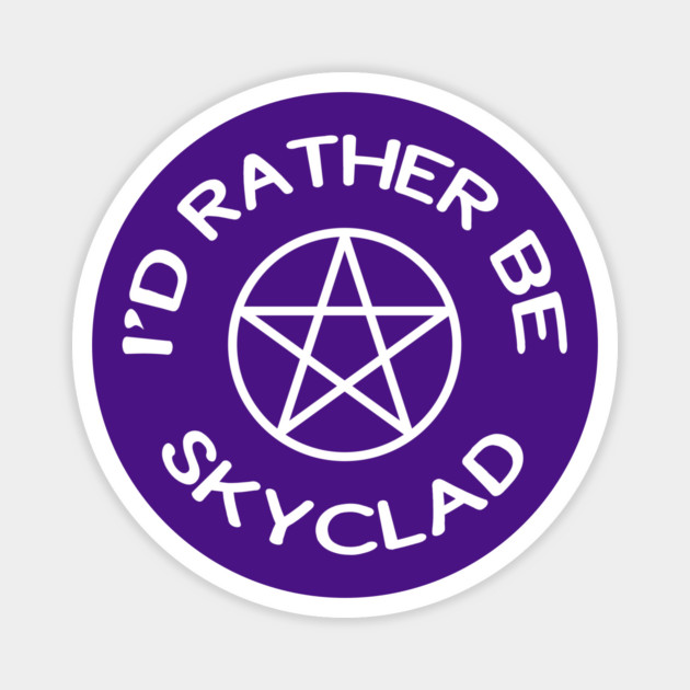 I'd Rather Be Skyclad Funny Wiccan Pagan Cheeky Witch® Magnet by Cheeky Witch