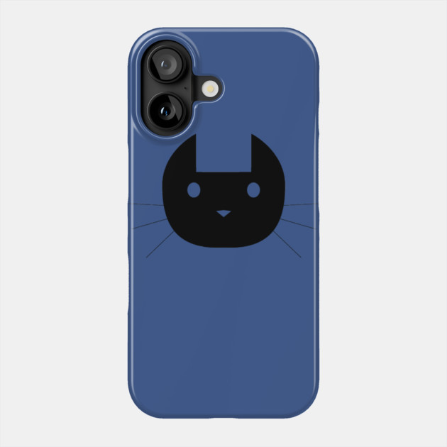CAT BLACK Phone Case by droidmonkey