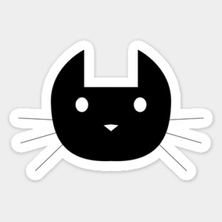 CAT BLACK Sticker