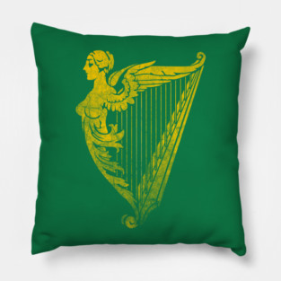 Irish Harp Heraldry Pillow