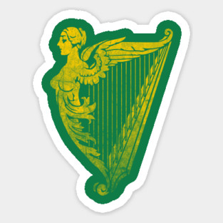 Irish Harp Heraldry Sticker