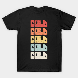 GOLD | Vintage 70s Gold Panning Text T-Shirt