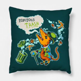 Pompous Trash Jam Pillow