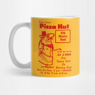 Vintage Pizza Hut Ad Mug