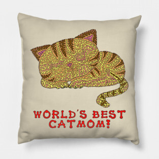 World's Best Catmom! Pillow