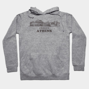 Greece Athens sketch Hoodie