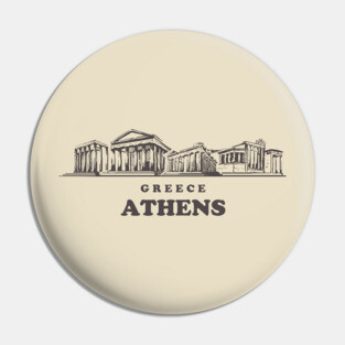 Greece Athens sketch Pin