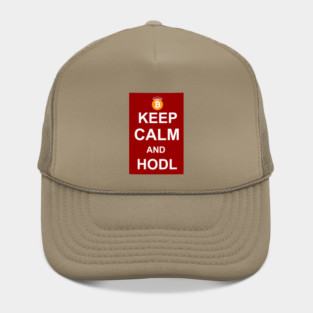 Keep Calm and Hodl Bitcoin Hat