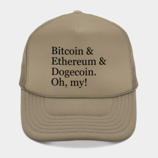 Bitcoin Ethereum and Dogecoin Hat