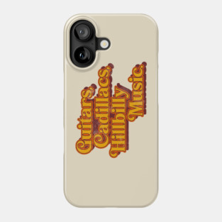 "Guitars...Music" Lyrics Tribute Phone Case