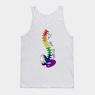 Not Straight - Rainbow Tank Top