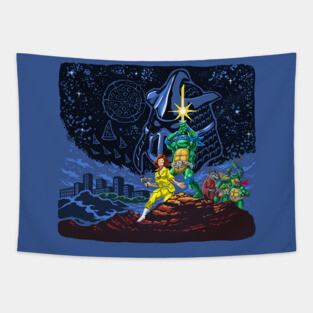 PIZZA WARS Tapestry
