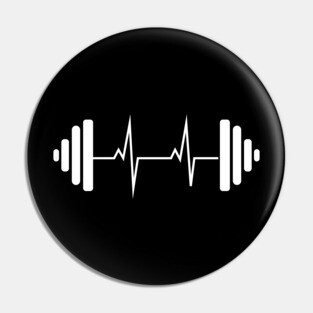 Dumbbell heartbeat - gym motivation Pin