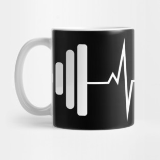 Dumbbell heartbeat - gym motivation Mug