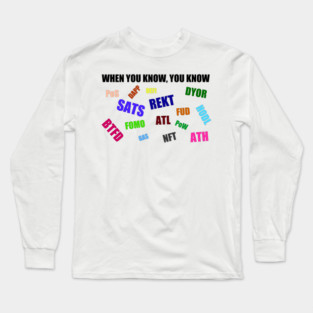 Crypto Lingo Long Sleeve T-Shirt