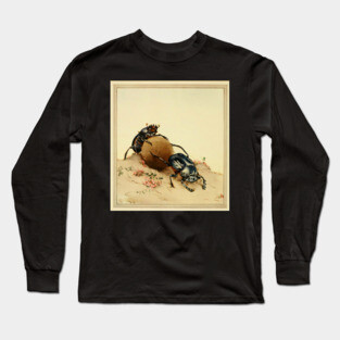 Vintage Dung Beetles Long Sleeve T-Shirt