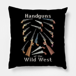 Wild West Cowboy Handguns American Frontier Guns Gifts Pillow