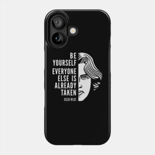 Oscar Wilde Inspirational Quote: Be Yourself Phone Case