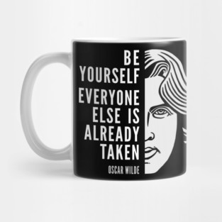 Oscar Wilde Inspirational Quote: Be Yourself Mug