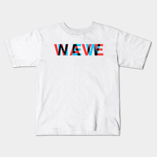 New Wave 80s Anaglyph Digital Glitch Kids T-Shirt