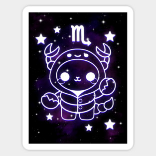 Scorpio kawaii zodiac sign Sticker