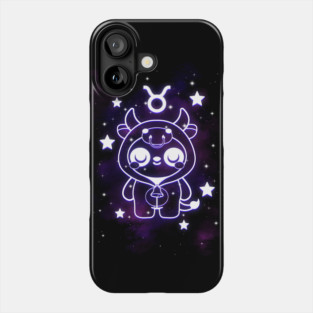 Taurus kawaii zodiac sign Phone Case