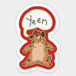 Yeen Hyena Sticker