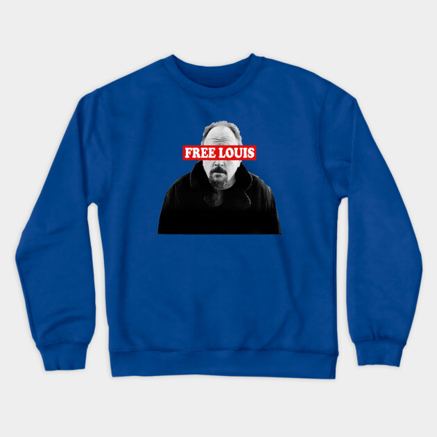 Free Louis CK! Crewneck Sweatshirt by Jim and Them