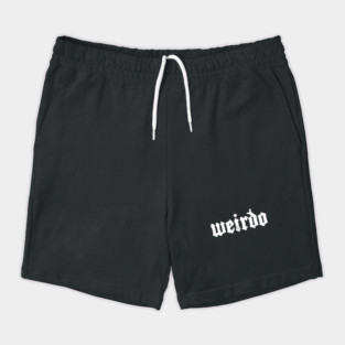 Weirdo | Distressed Goth Design Shorts