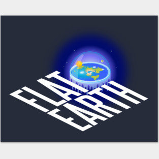 Flat earth Posters and Art