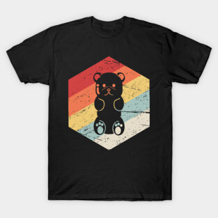 Retro Vintage Candy Gummy Bear Icon T-Shirt