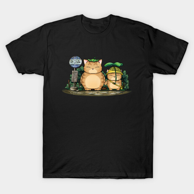 My Neighbor Fat Cat T-Shirt by Takeda_Art