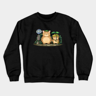 My Neighbor Fat Cat Crewneck Sweatshirt