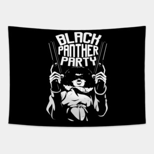 Black Panther Party Logo Tapestry