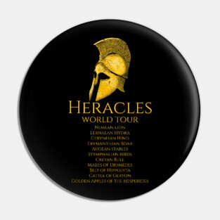 Heracles World Tour - Ancient Greek Helmet - Mythology Pin