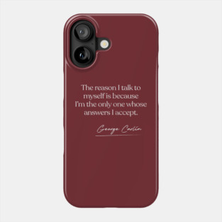 George Carlin Quote Design Phone Case