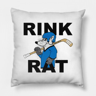 Rink Rat Hockey Pillow