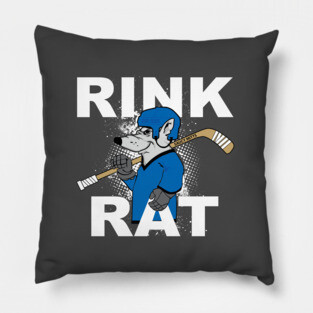 Rink Rat Hockey Pillow