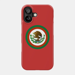 Mexico Flag Circle Logo Roundel Phone Case