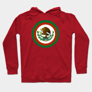 Mexico Flag Circle Logo Roundel Hoodie