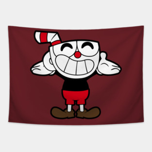Happy Cuphead Tapestry