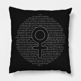 Female Empowerment Tshirt With Venus Symbol Pillow