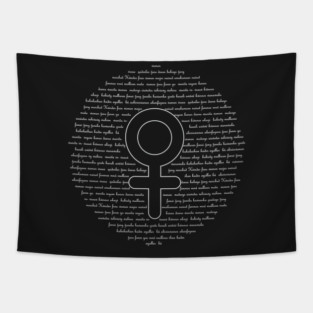 Female Empowerment Tshirt With Venus Symbol Tapestry
