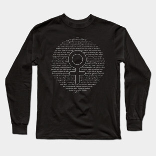 Female Empowerment Tshirt With Venus Symbol Long Sleeve T-Shirt
